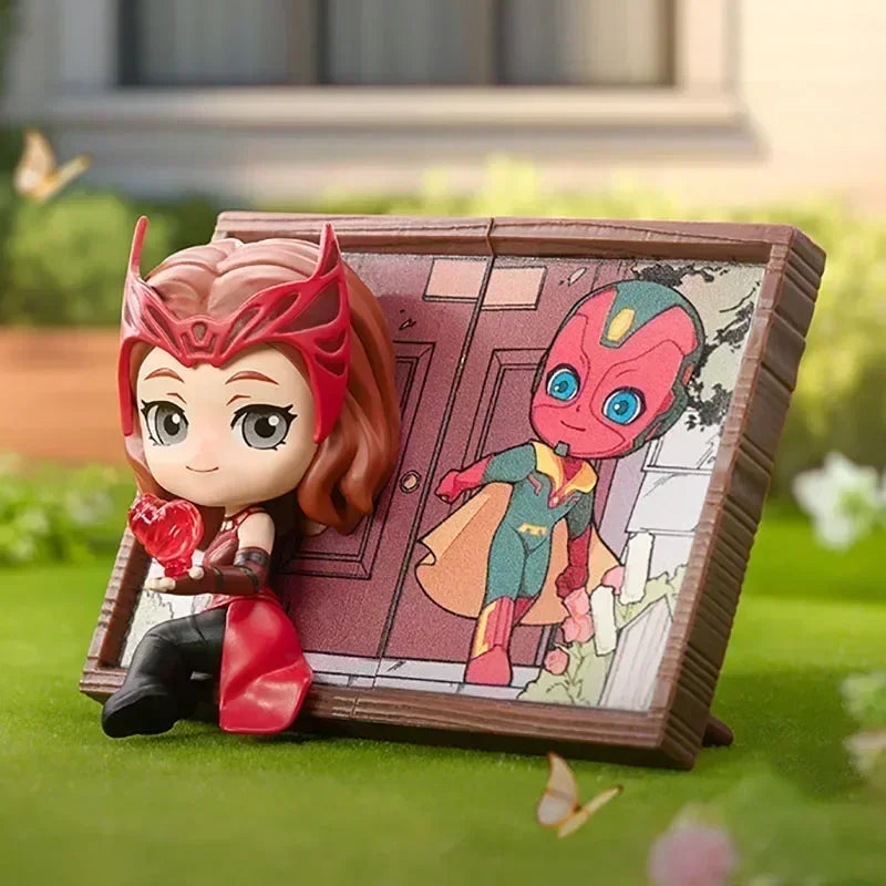 Blind Box POP MART Marvel Cadre Photo - Série 9 Figurine Mystère