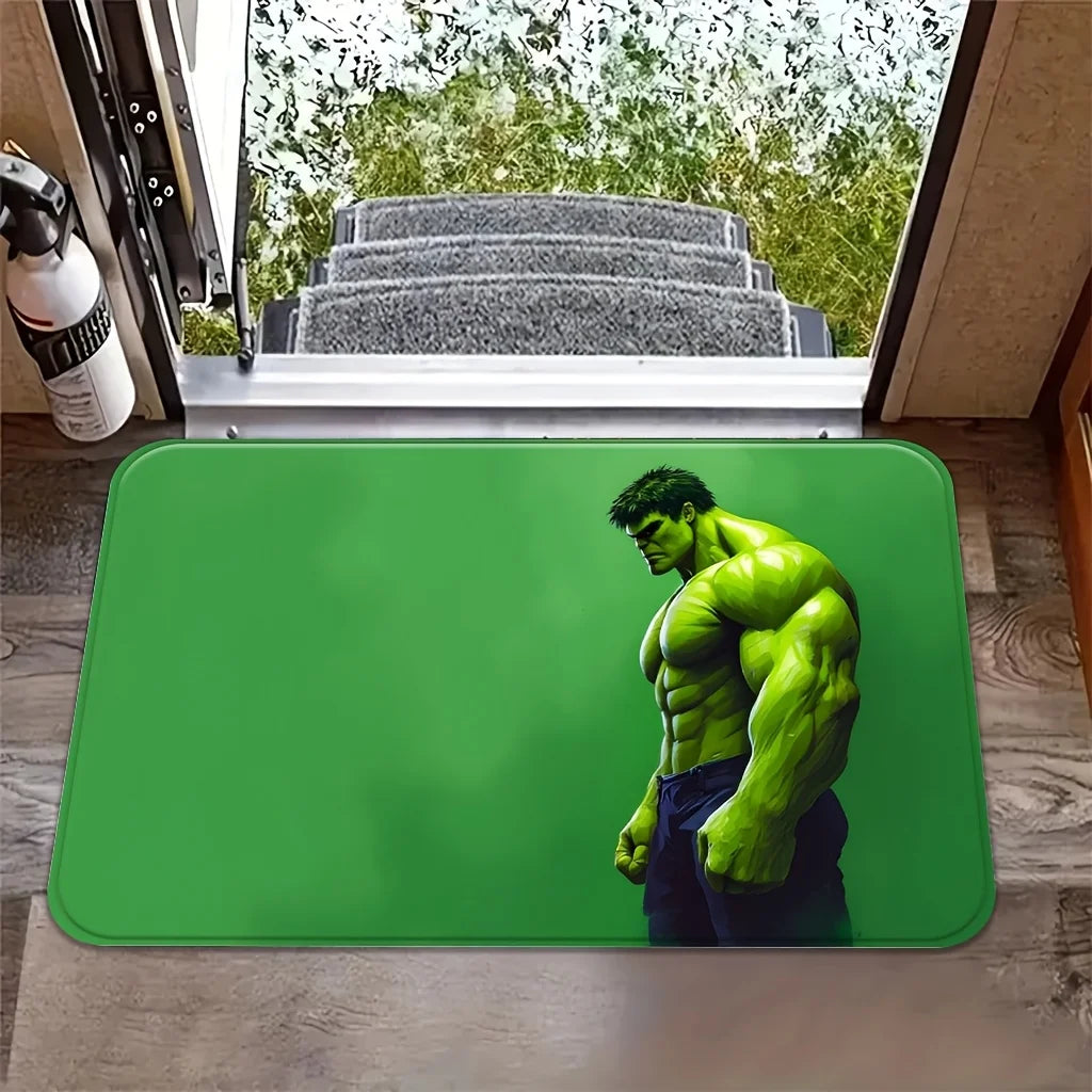 Tapis Avengers Hulk - Profil Torse Vert