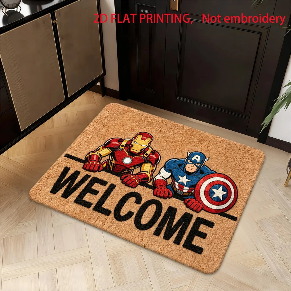Tapis Marvel Deadpool & Wolverine - Design Duo Rouge Intense