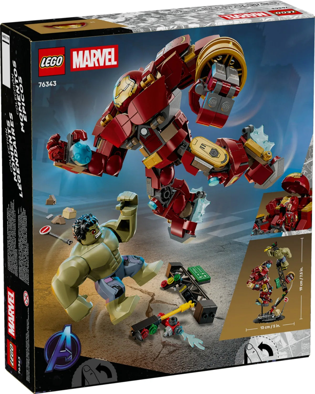 LEGO Marvel 76343 - Bataille Épique Hulkbuster contre Hulk 413 Pièces