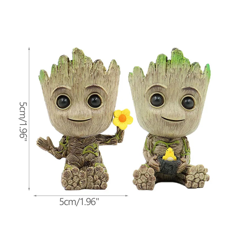 Pot à Plantes Baby Groot - Porte-Crayons Multi-Poses Rangement