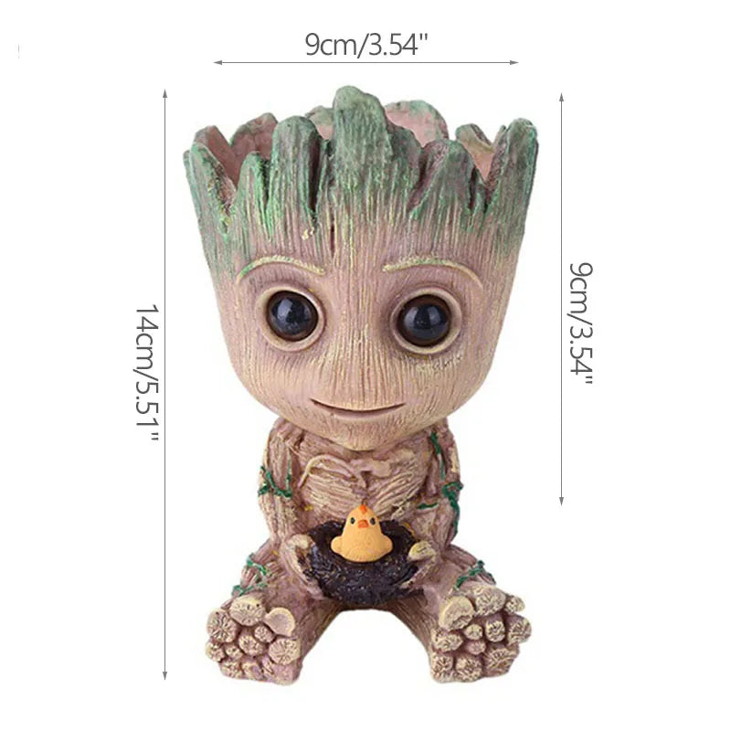 Pot à Plantes Baby Groot - Porte-Crayons Multi-Poses Rangement