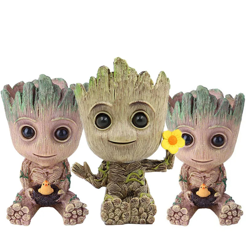 Pot à Plantes Baby Groot - Porte-Crayons Multi-Poses Rangement