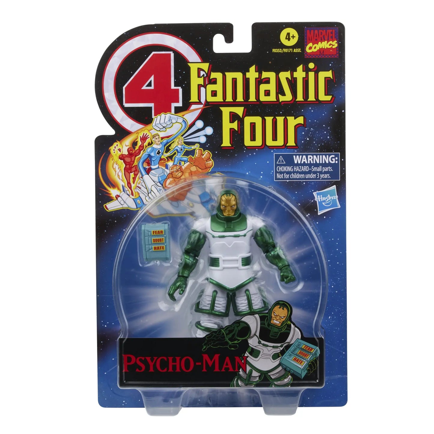 Figurine Marvel Legends Fantastic Four Retro Wave - The Thing Torche Humaine Femme Invisible M. Fantastique Psycho-Man 6 Pouces