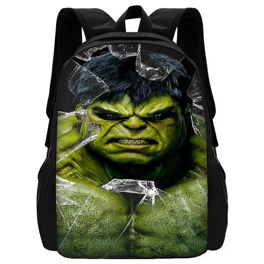 Mochila Infantil Hulk - Efecto Cristal Roto en la Cara