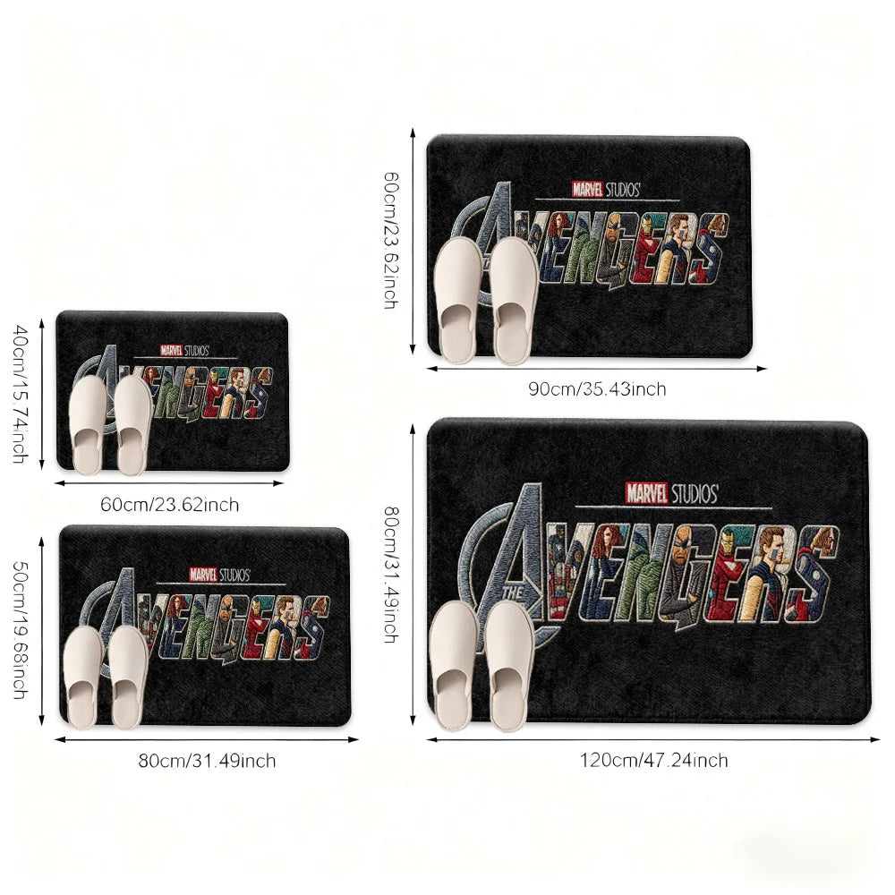 Tapis Marvel Avengers - Design Silhouette Verte Mystique