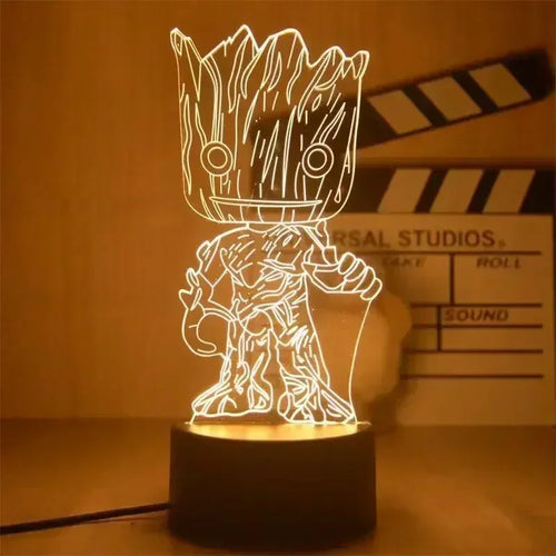 Lampe LED Avengers Groot - Bouquet Fleuri 3D 18cm