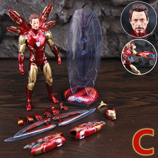 Figura ZD Toys Iron Man MK85 2.0 LED - Cara Tony Stark Variante C