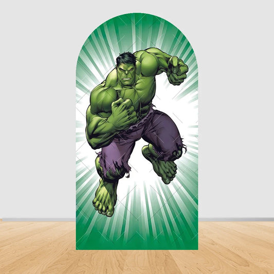 Fondo de Fiesta Arco Vengadores Hulk - Saltando Rayos Blancos