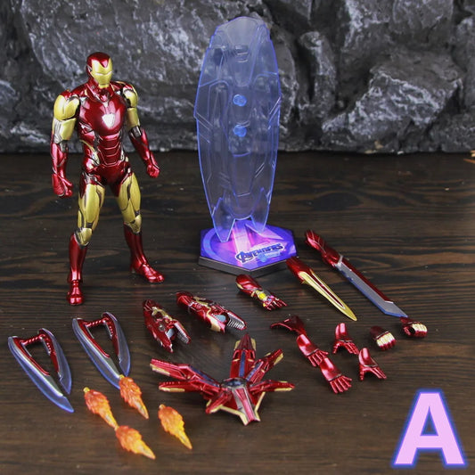 Figura ZD Toys Iron Man MK85 2.0 LED - Set completo Variante A3