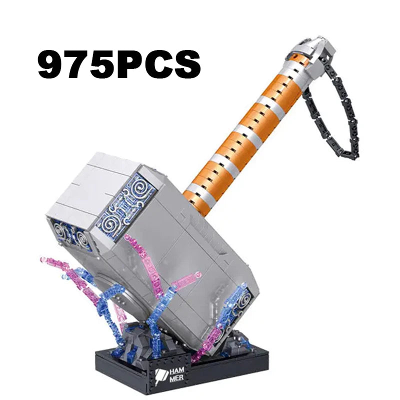 Figurine Briques Avengers Marteau de Thor - 975 Pièces
