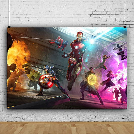 Póster Avengers Portales - Marco de Pared