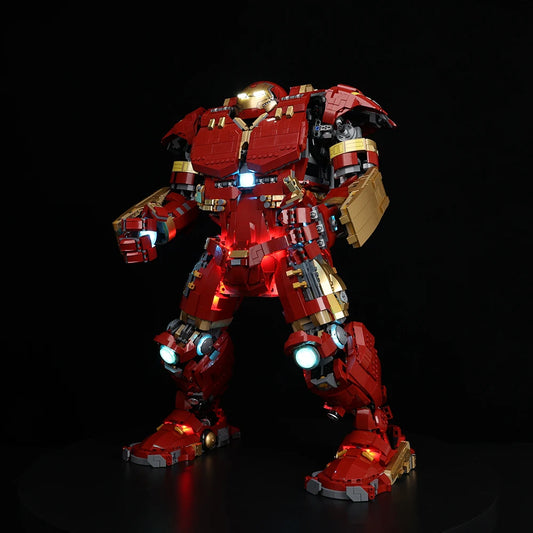 Kit LED Lumineux pour LEGO Hulkbuster 76210 - Éclairage Complet