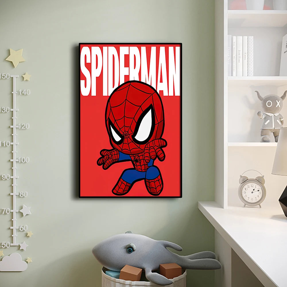 Poster Avengers Thor - Style Lego Fond Gris