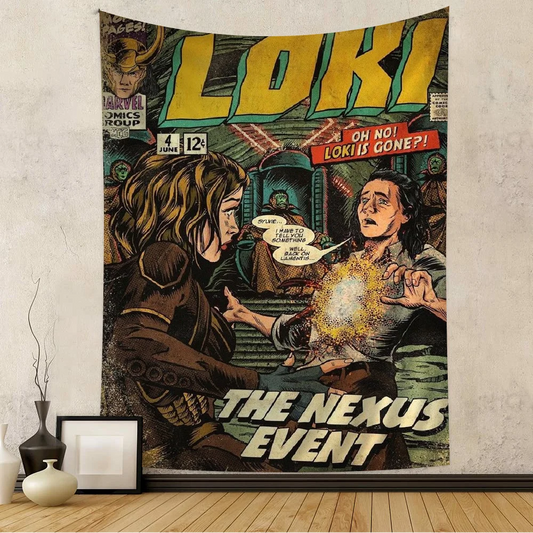 Tapisserie Loki - Couverture The Nexus Event