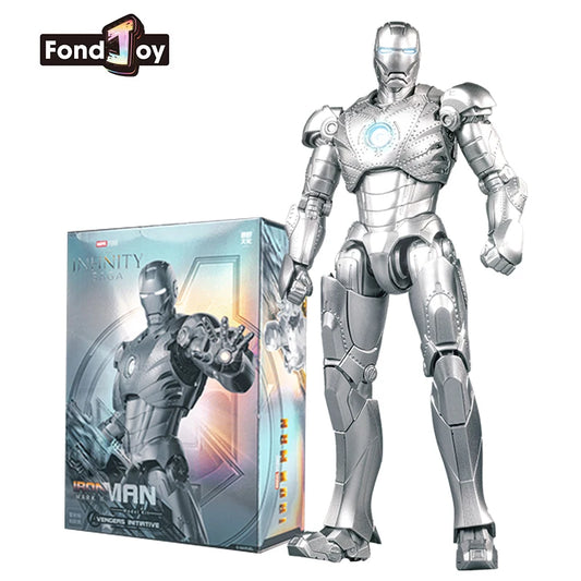 Figurine Fondjoy Iron Man MK2 - Armure Argentée avec Boîte