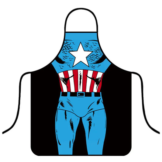 Tablier Avengers Captain America - Torse Bleu Rouge Blanc