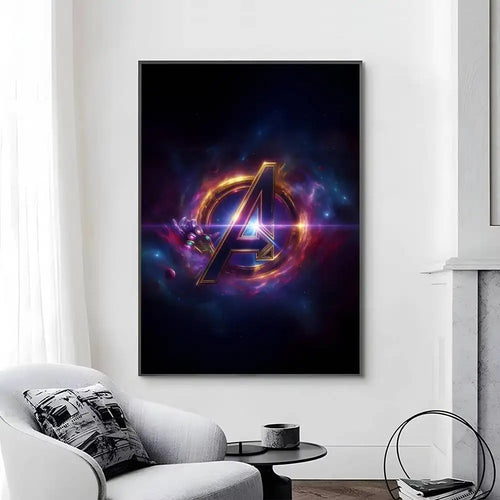 Affiche Avengers Infinity War - Design Logo A Minimaliste