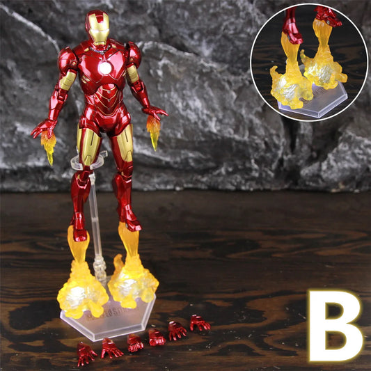 Figura LED Avengers Iron Man Mark IV - Efecto Llamas de Propulsión
