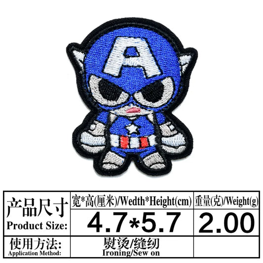 Patch Avengers Captain America - Chibi Casque