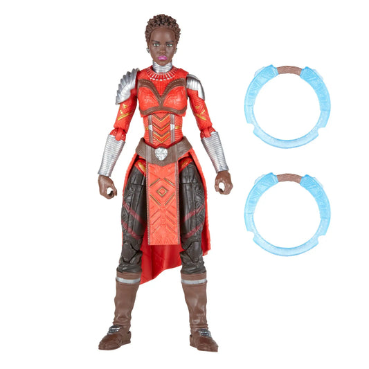 Figura de Okoye de los Vengadores - Armadura Roja Plateada de Dora Milaje