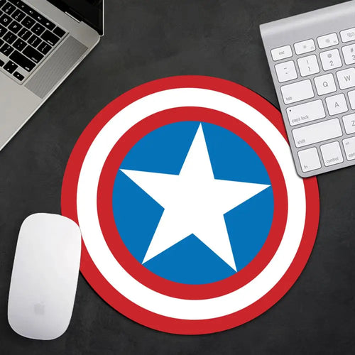 Tapis de Souris Avengers Captain America - Bouclier Rond Bleu