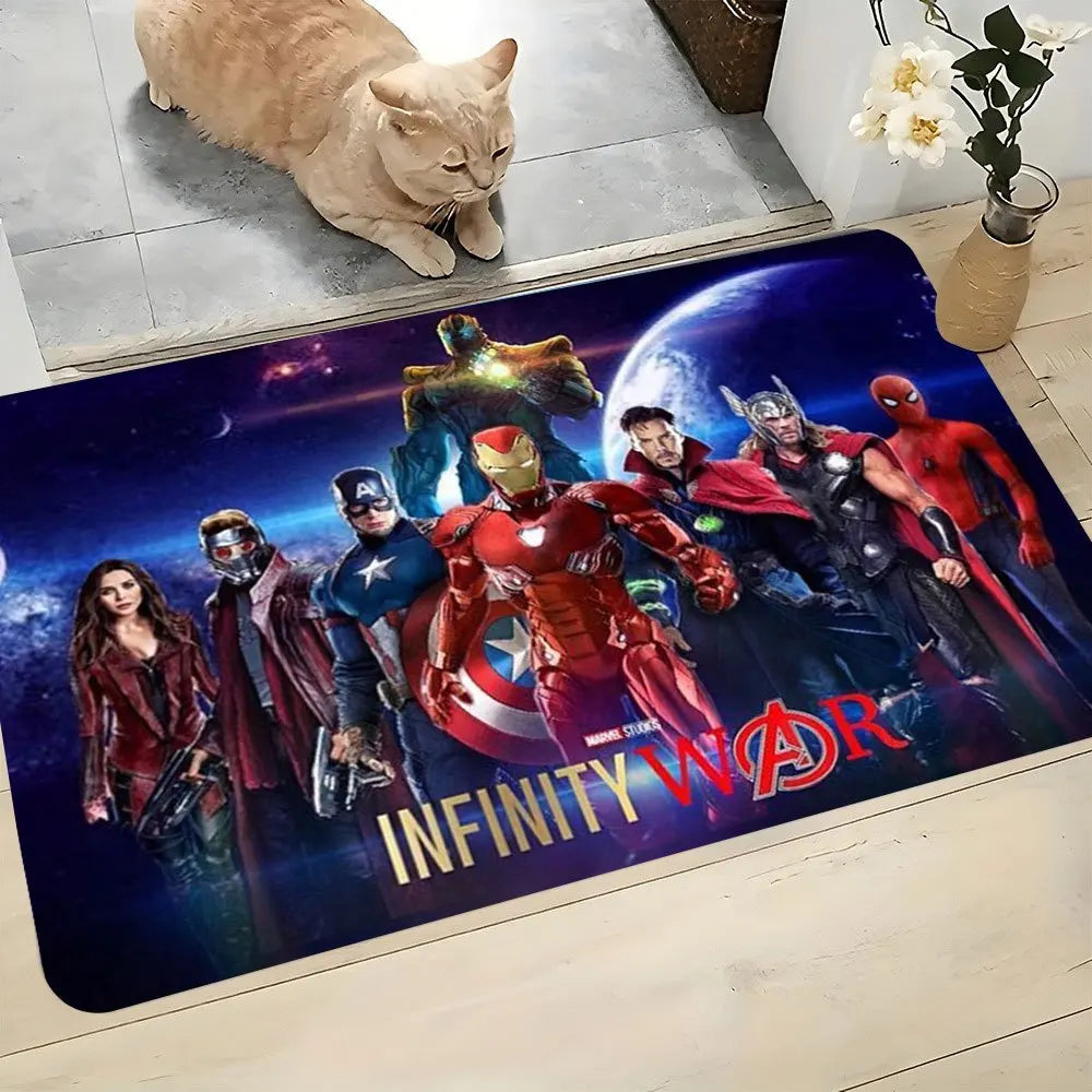 Tapis Marvel Avengers Infinity War - Design Équipe Colorée
