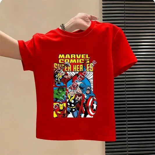 Camiseta Niño Avengers - Diseño Grupo Rojo