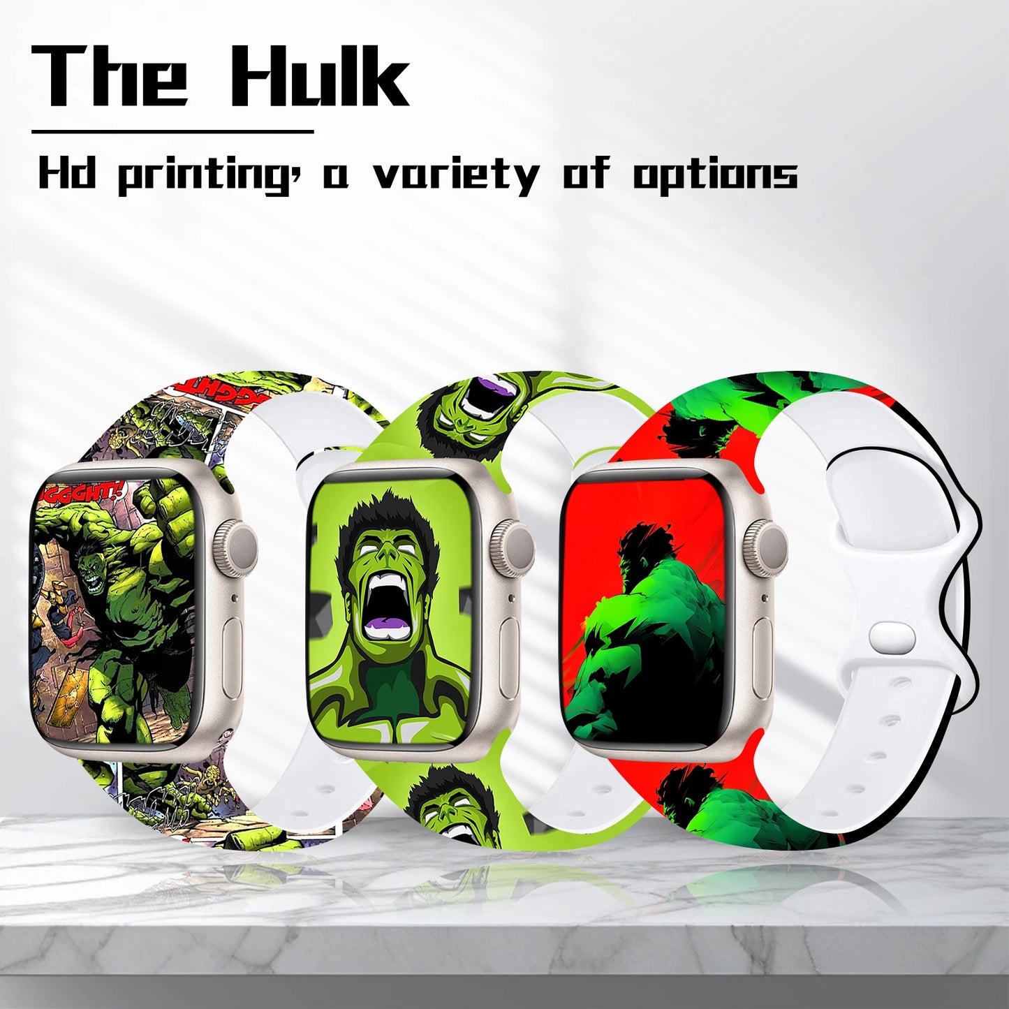 Bracelet Apple Watch Hulk - Bande Dessinée Case Comic
