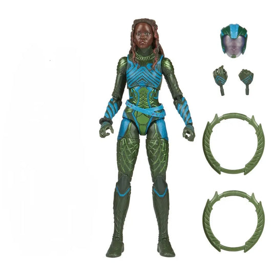 Figura Avengers Nakia - Traje Wakanda Verde Azul