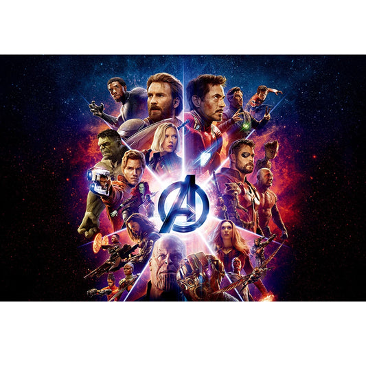 Póster Avengers Infinity War - Logotipo Rayos