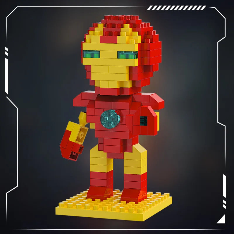 Blocs de Construction Avengers Iron Man Chibi - Masque Intégral
