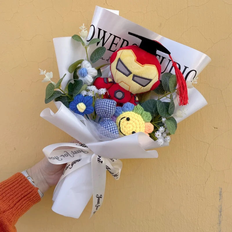 Bouquet Avengers Spider-Man - Peluche Cadeau Fait Main