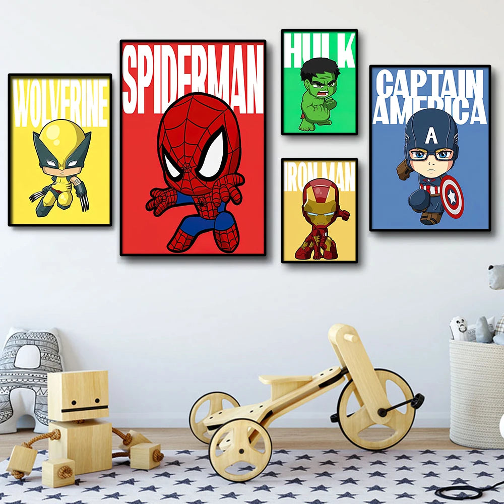 Poster Avengers Hulk - Style Lego Fond Vert