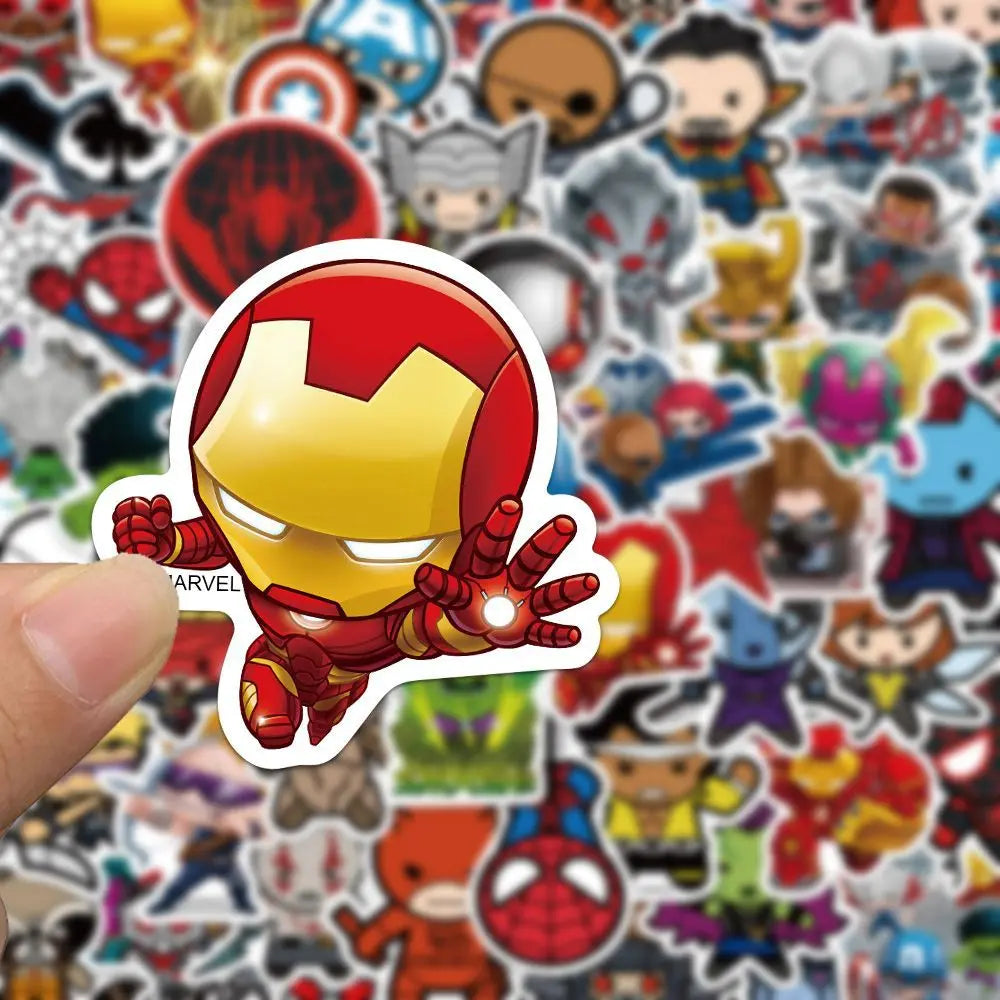 Stickers Avengers - Lot de 50 Autocollants Waterproof