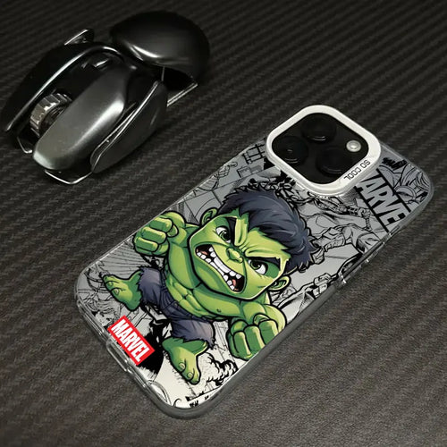 Coque Xiaomi Avengers Hulk - Chibi Poing Levé Bordure Blanche