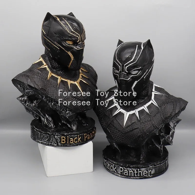 Buste Avengers Black Panther - Sculpture Résine Doré 35cm