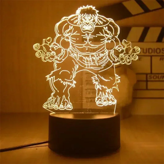Lámpara LED Avengers Héroe Blindado - 3D 18cm