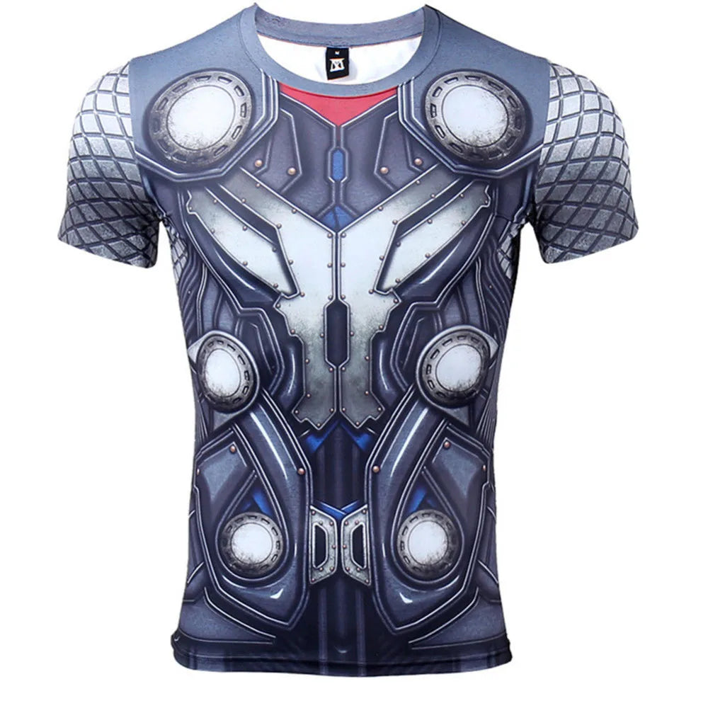 T-Shirt Avengers Thor 3D Compression - Rouge Intense