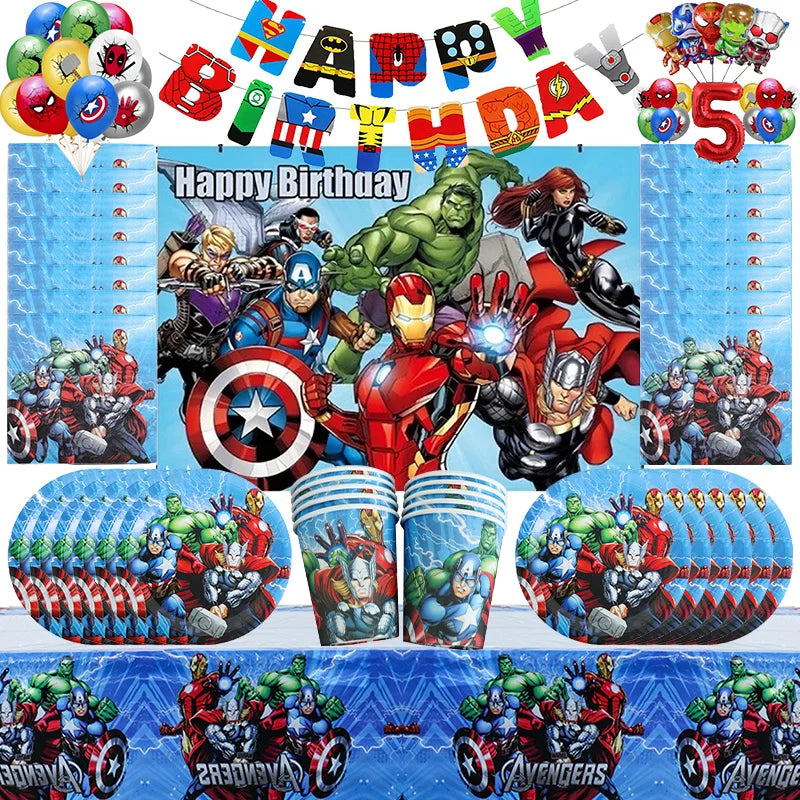 Décoration Anniversaire Avengers - Assiettes 9pouces x10