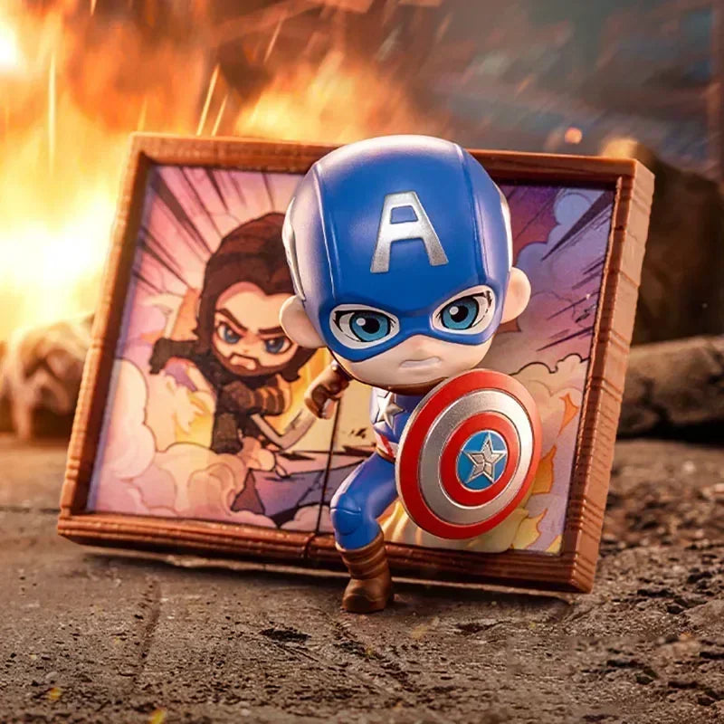 Blind Box POP MART Marvel Cadre Photo - Série 7 Figurine Mystère