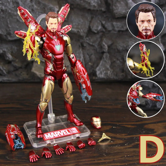 Figura ZD Toys Iron Man MK85 2.0 LED - Variante D de Cara Descubierta