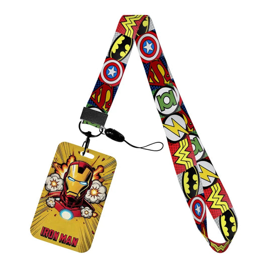Portacredencial Iron Man - Lanyard superhéroe