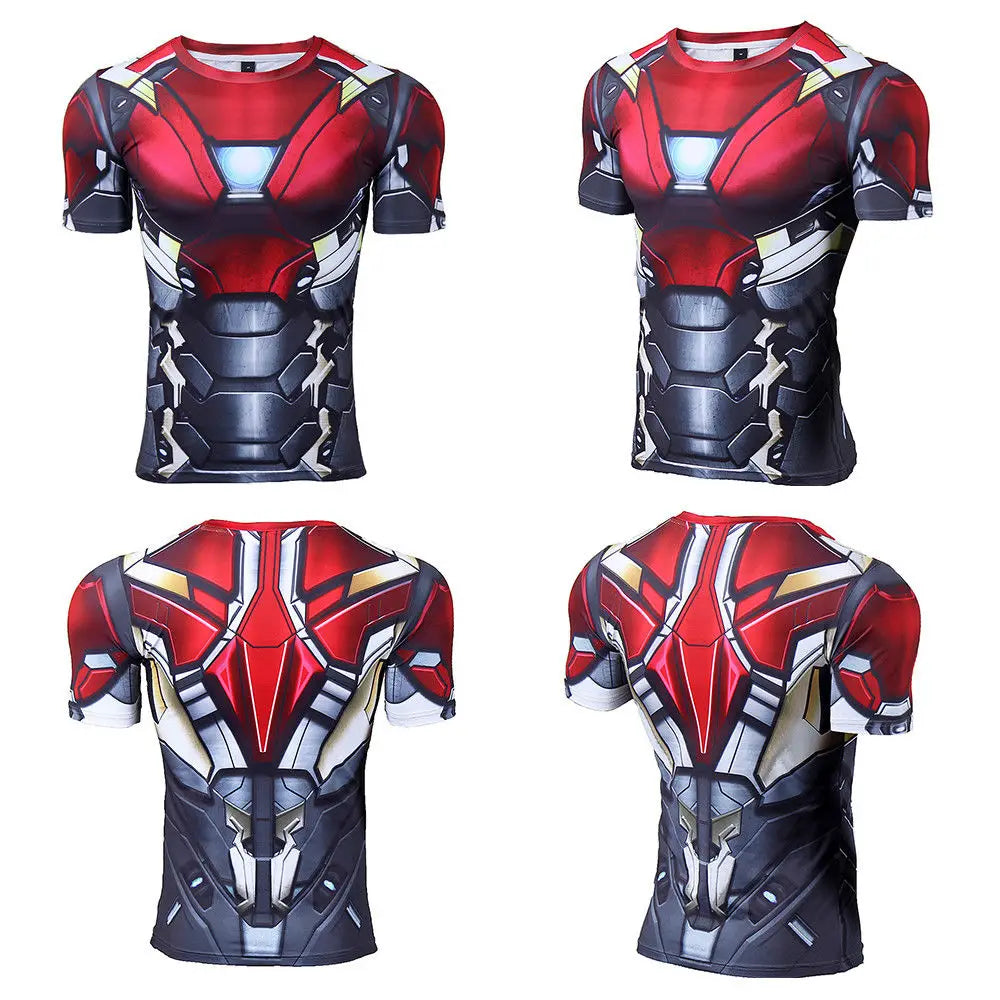 T-Shirt Avengers Thor 3D Compression - Rouge Intense