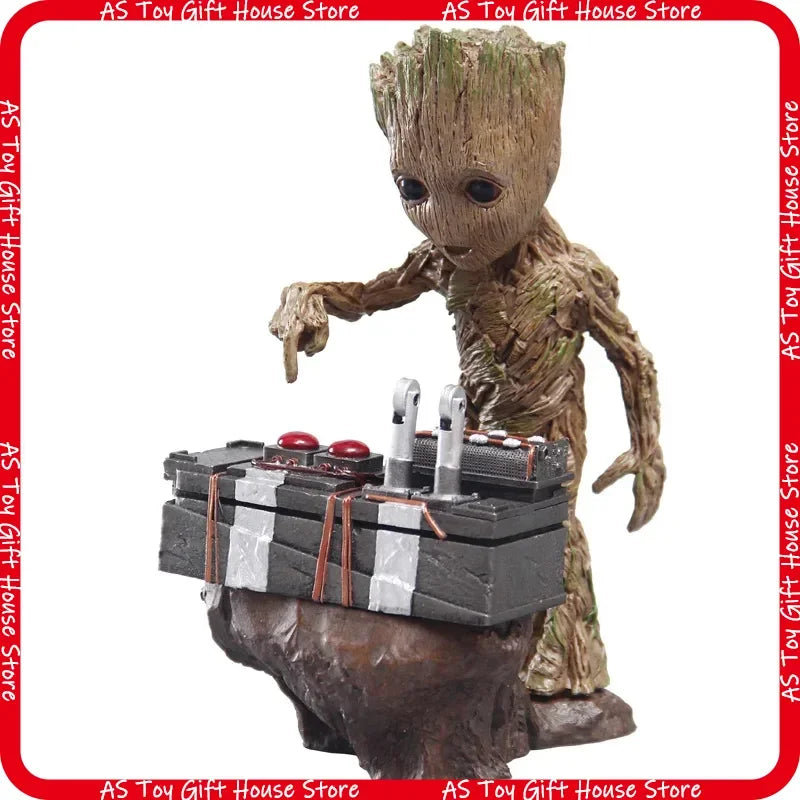 Statue Hot Toys Baby Groot - Bouton Detonateur PVC