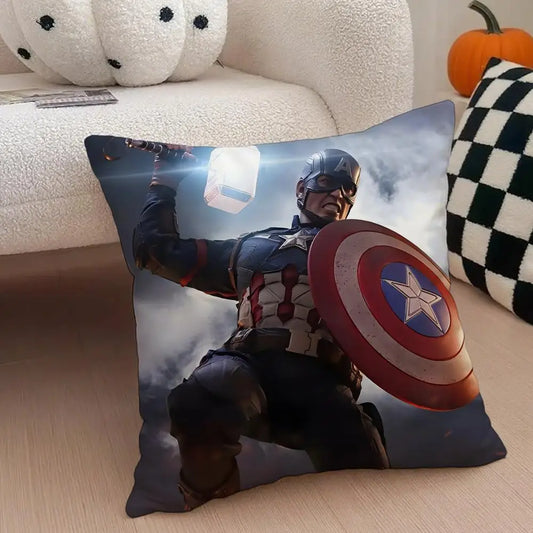 Funda de Cojín Capitán América - Retrato Icónico
