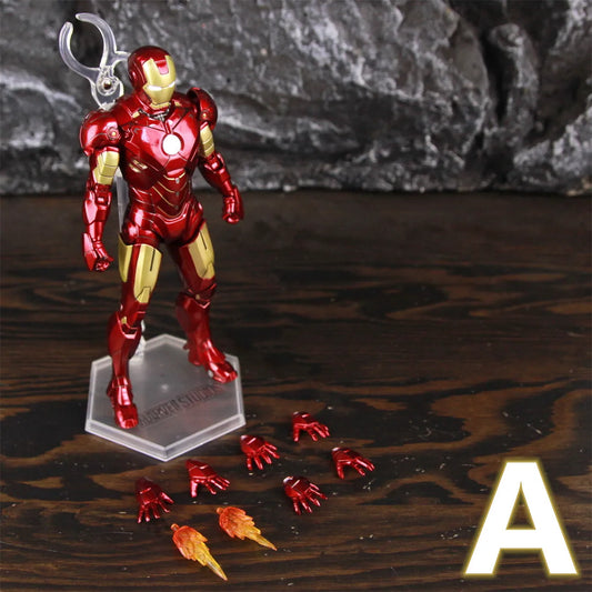 Figura LED de los Vengadores Iron Man Mark IV - Pose Estática Manos Intercambiables