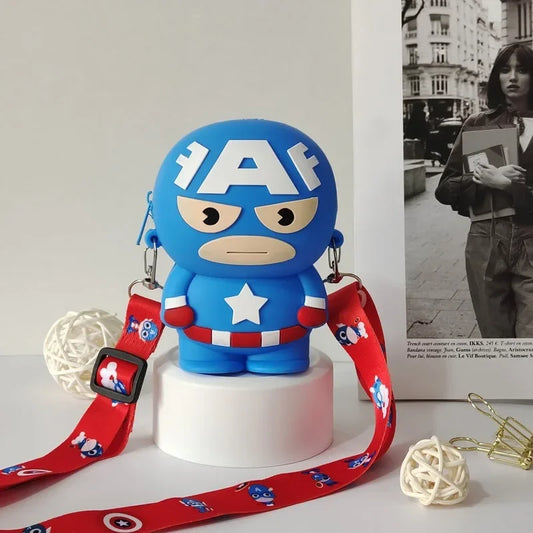 Bolso bandolera de figura de los Vengadores Capitán América - Azul