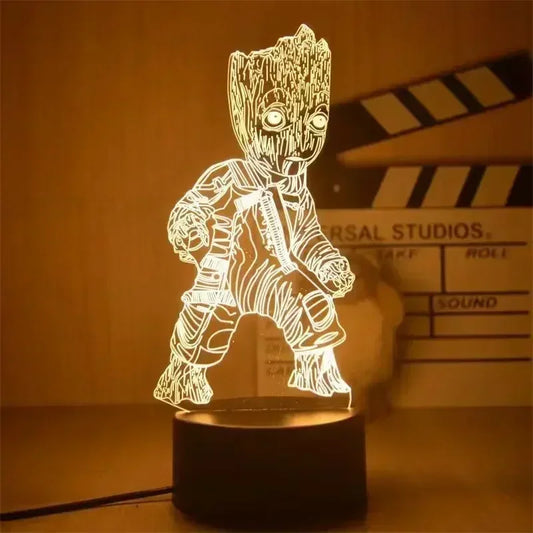 Lámpara LED Marvel Groot 3D - 18 cm