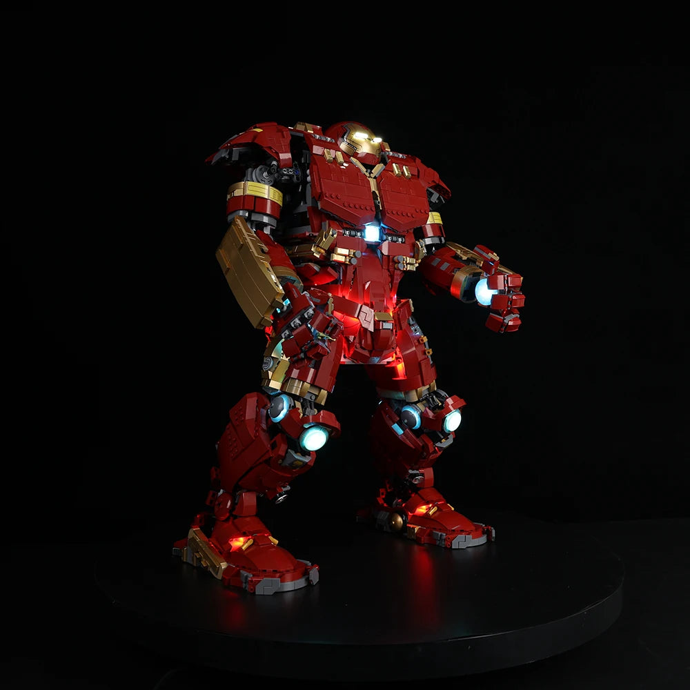 Kit LED Lumineux pour LEGO Hulkbuster 76210 - Éclairage Complet